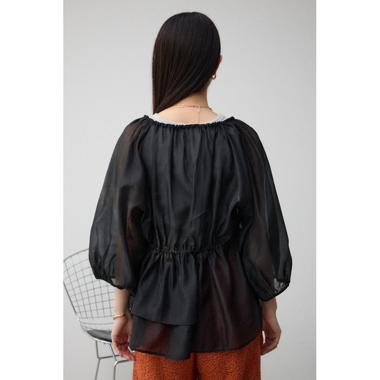 2WAYシアーペプラムシャツブラウス | AZUL BY MOUSSY | 詳細画像18 