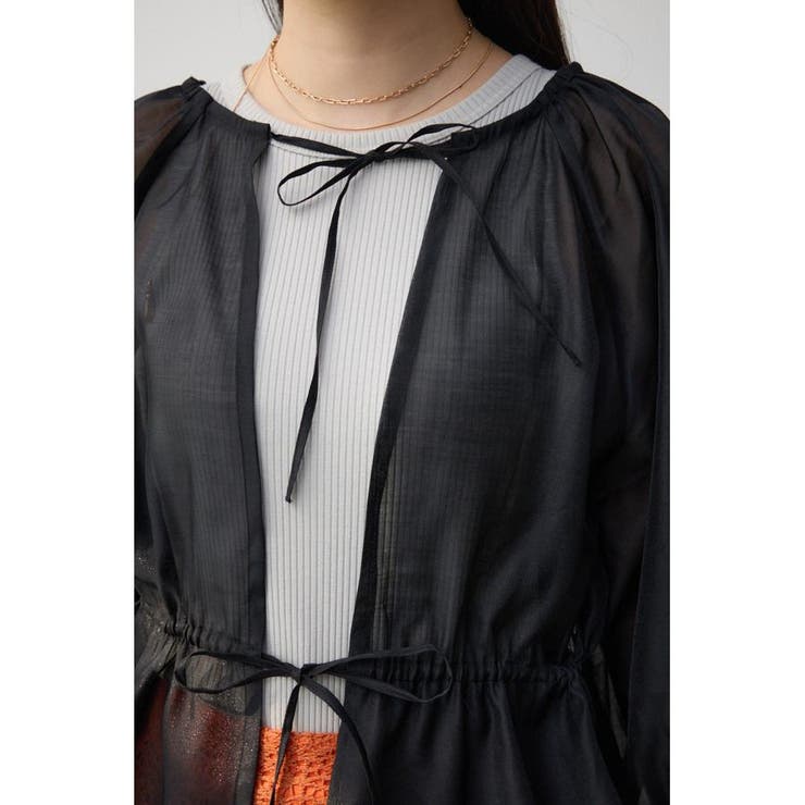 2WAYシアーペプラムシャツブラウス | AZUL BY MOUSSY | 詳細画像19 