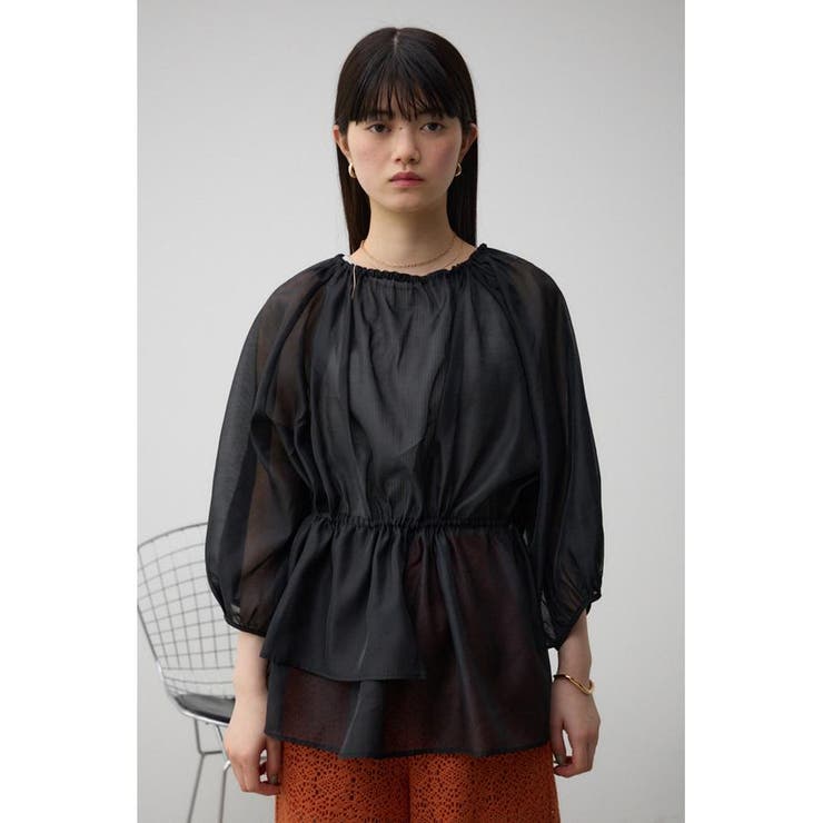 2WAYシアーペプラムシャツブラウス | AZUL BY MOUSSY | 詳細画像23 