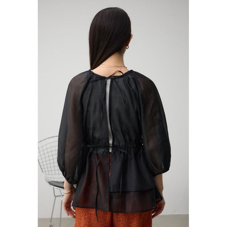 2WAYシアーペプラムシャツブラウス | AZUL BY MOUSSY | 詳細画像24 