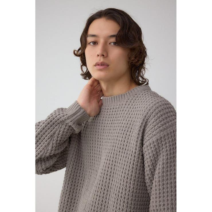 ワッフル編みマットモールニット | AZUL BY MOUSSY | 詳細画像24 