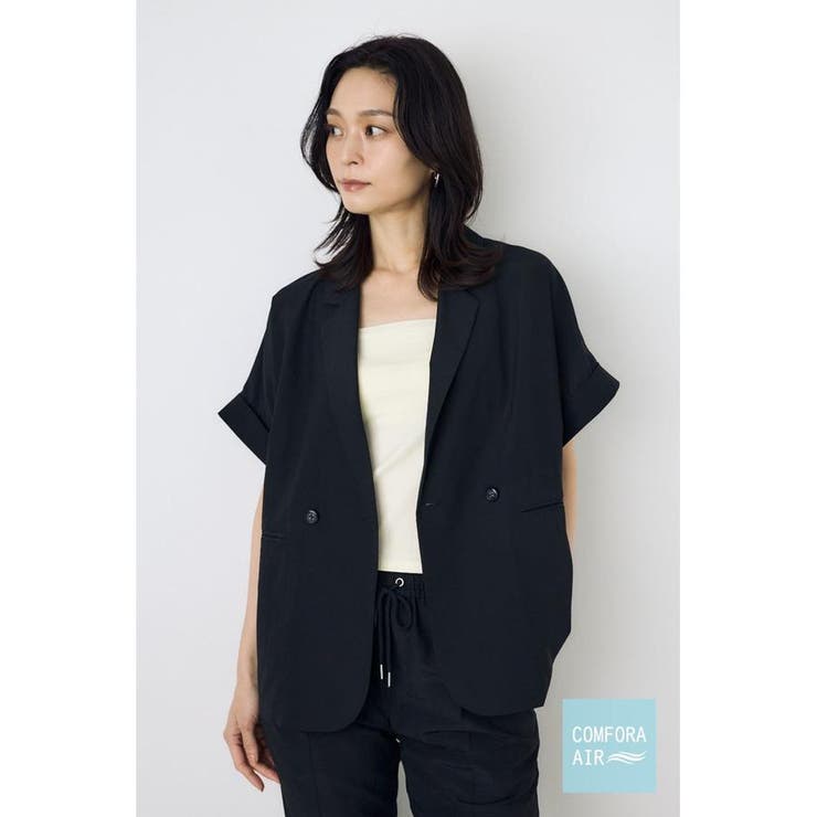 BLK | COMFORA AIRハーフスリーブジャケット | AZUL BY MOUSSY