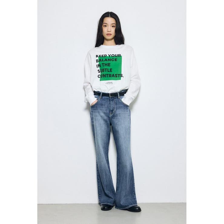 フロントメッセージロゴロンT | AZUL BY MOUSSY | 詳細画像5 