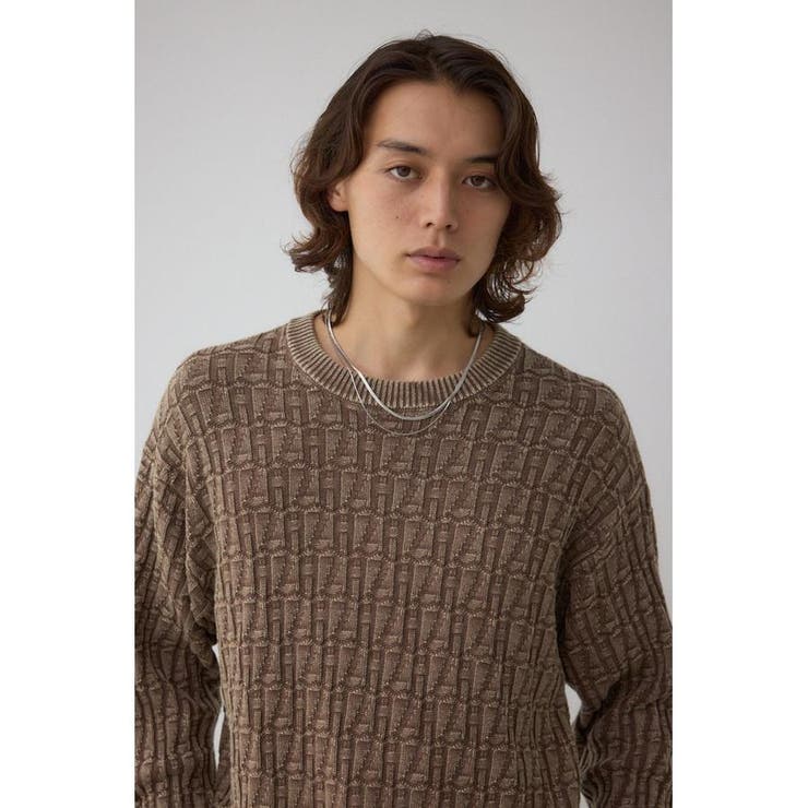 ヴィンテージライクジャガードニット | AZUL BY MOUSSY | 詳細画像13 