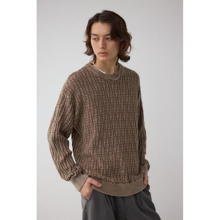 ヴィンテージライクジャガードニット | AZUL BY MOUSSY | 詳細画像14 