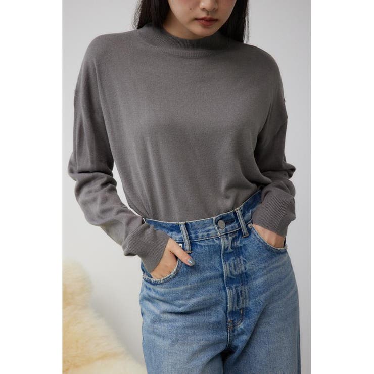 GRY | ヌーディーハイネックニットトップス | AZUL BY MOUSSY