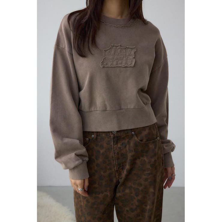 L/BRN1 | パッチロゴルーズスウェット | AZUL BY MOUSSY