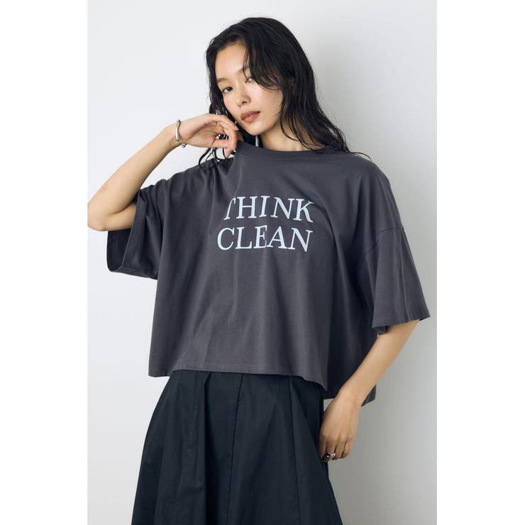 ドロップショルダーロゴ5分袖Tシャツ | AZUL BY MOUSSY | 詳細画像11 