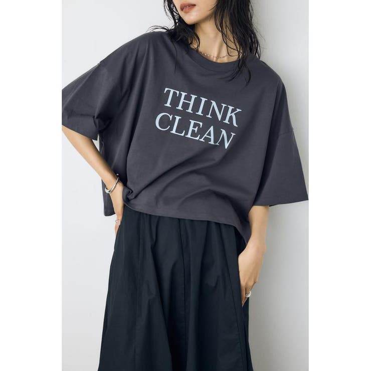 ドロップショルダーロゴ5分袖Tシャツ | AZUL BY MOUSSY | 詳細画像12 