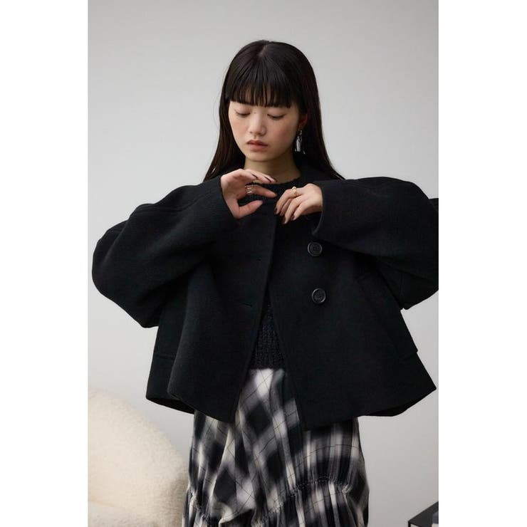 コクーンスリーブショートコート[品番：AZLW0022870]｜AZUL BY