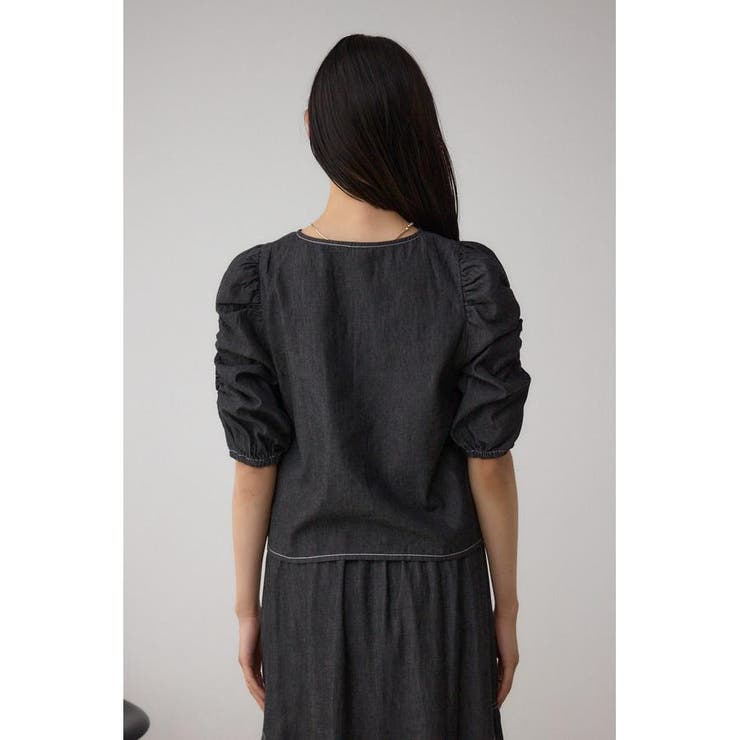 フロントギャザースリーブブラウス | AZUL BY MOUSSY | 詳細画像7 