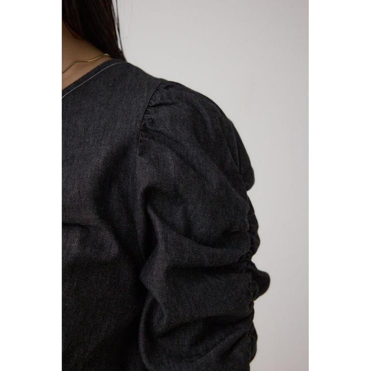 フロントギャザースリーブブラウス | AZUL BY MOUSSY | 詳細画像9 