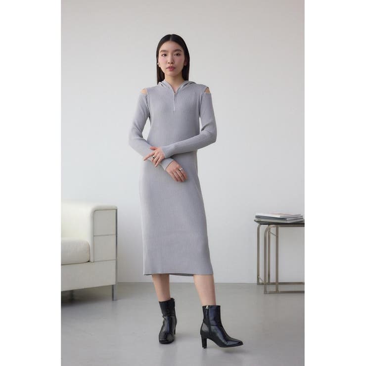 ショルダースリットリブニットワンピース | AZUL BY MOUSSY | 詳細画像25 