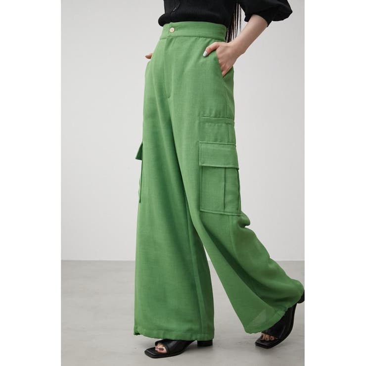 GRN | MESH LIKE WIDE PANTS | AZUL BY MOUSSY