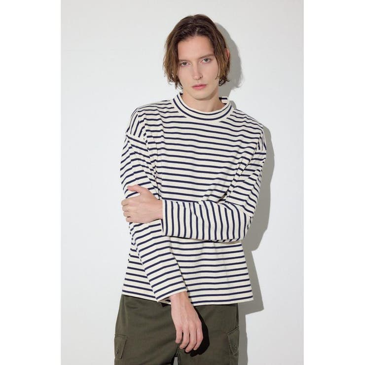 ボーダー長袖トップス | AZUL BY MOUSSY | 詳細画像2 