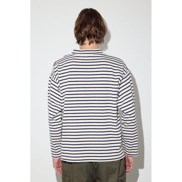 ボーダー長袖トップス | AZUL BY MOUSSY | 詳細画像7 