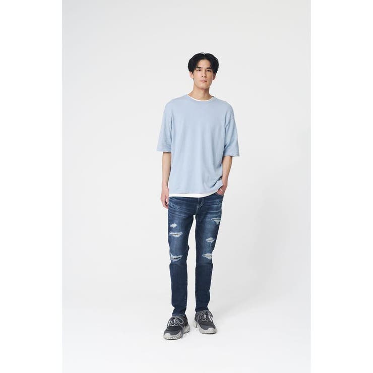 リネンブレンドニットTシャツ | AZUL BY MOUSSY | 詳細画像13 