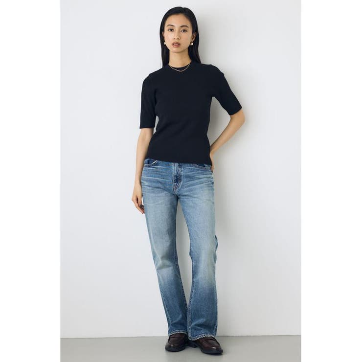 ハーフスリーブクルーネックニットトップス | AZUL BY MOUSSY | 詳細画像12 