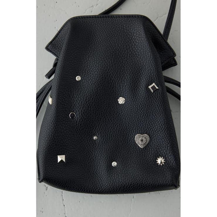 モチーフスタッズドローストリングバッグ | AZUL BY MOUSSY | 詳細画像7 