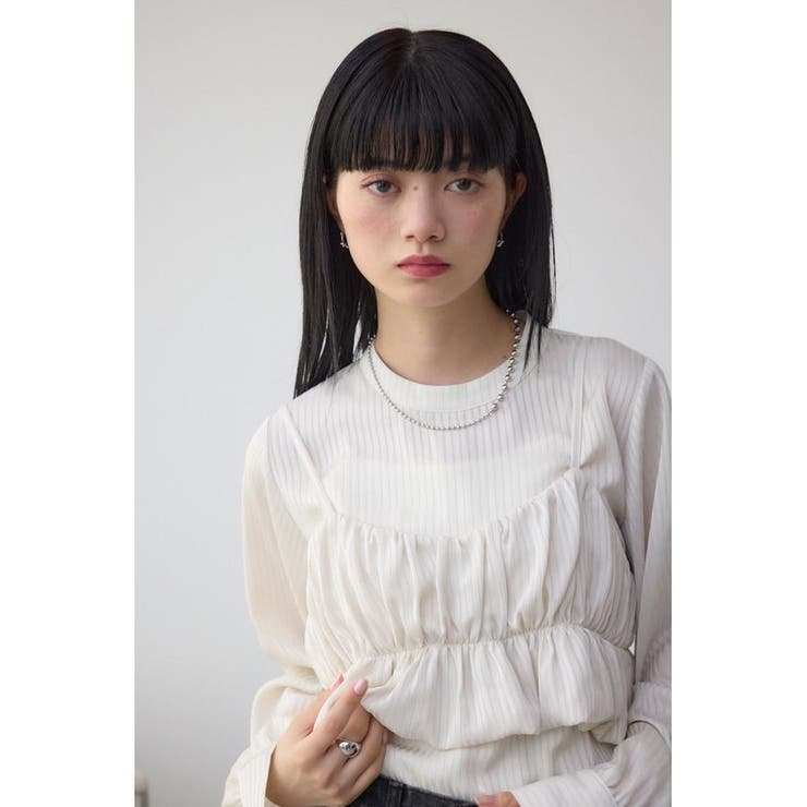 IVOY3 | バルーンビスチェレイヤードセットブラウス | AZUL BY MOUSSY
