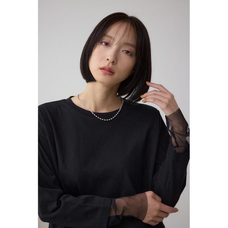 アソートレイヤードペプラムトップス | AZUL BY MOUSSY | 詳細画像12 