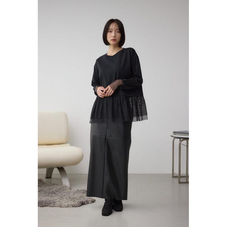 アソートレイヤードペプラムトップス | AZUL BY MOUSSY | 詳細画像14 