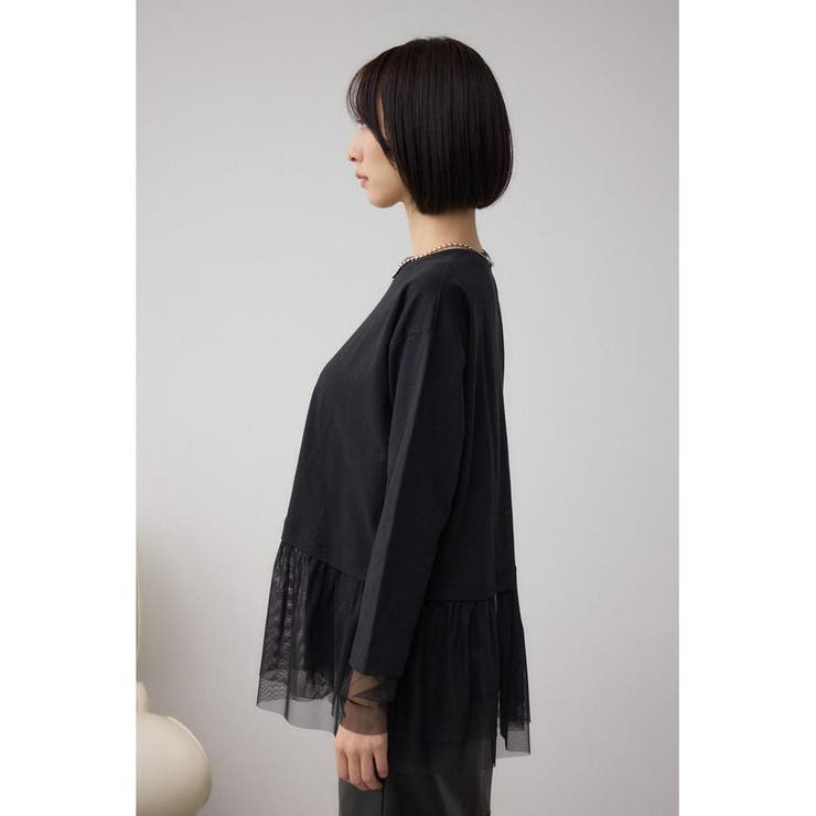 アソートレイヤードペプラムトップス | AZUL BY MOUSSY | 詳細画像16 