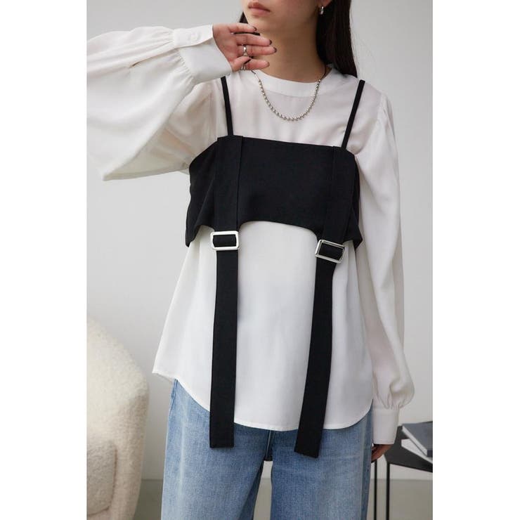 ガータービスチェレイヤードトップス | AZUL BY MOUSSY | 詳細画像1 