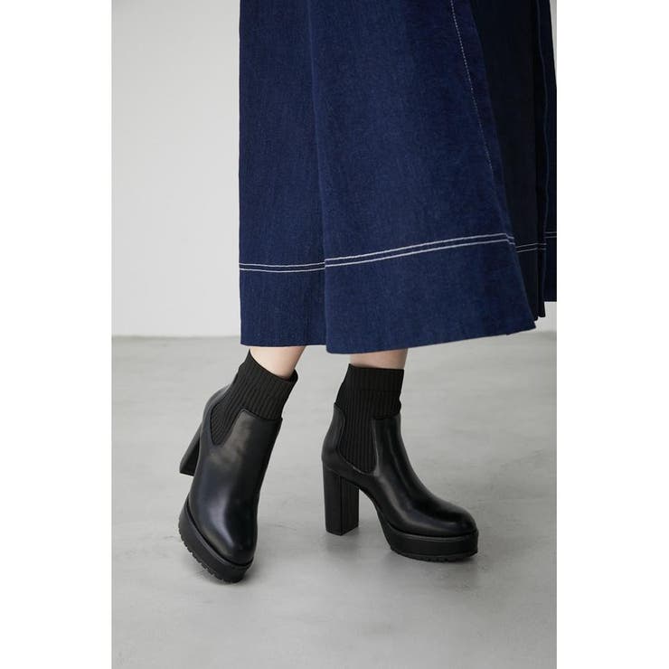 SOCKS HEEL BOOTS Ⅱ[品番：AZLW0020154]｜AZUL BY MOUSSY（アズール