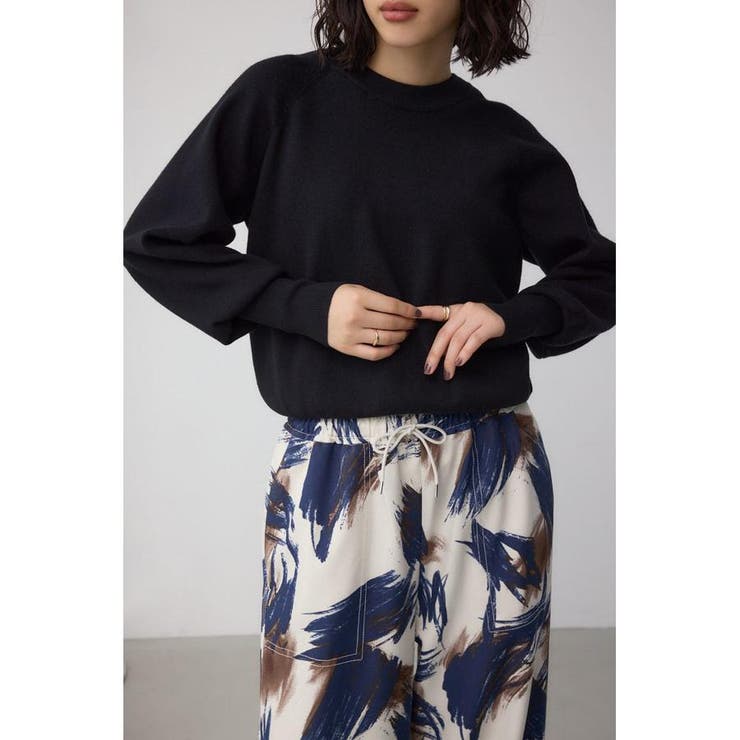 BLK | ボリュームスリーブニット | AZUL BY MOUSSY