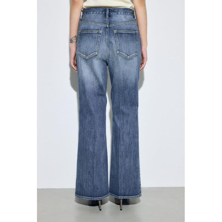 AZUL DENIM センタープレスフレアデニム ショート丈 | AZUL BY MOUSSY | 詳細画像7 