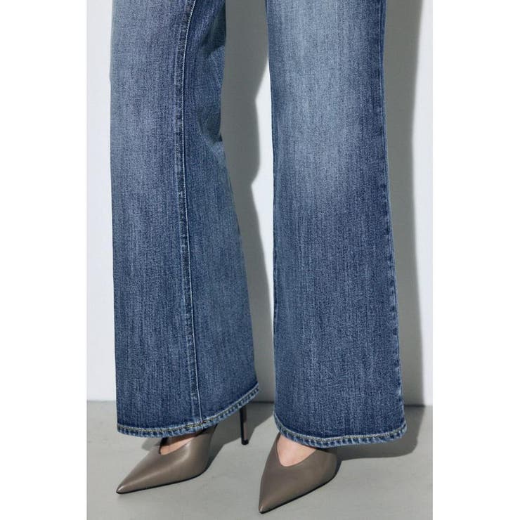 AZUL DENIM センタープレスフレアデニム ショート丈 | AZUL BY MOUSSY | 詳細画像12 