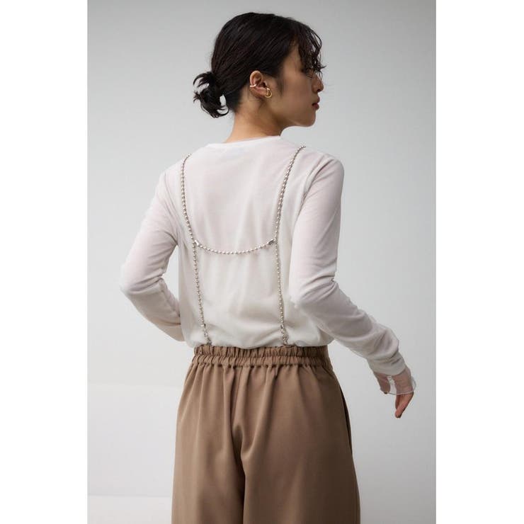 チェーンストラップワイドパンツ | AZUL BY MOUSSY | 詳細画像15 