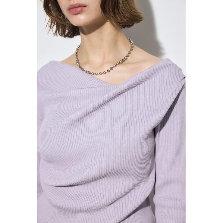 ドレープ長袖ニットトップス | AZUL BY MOUSSY | 詳細画像23 