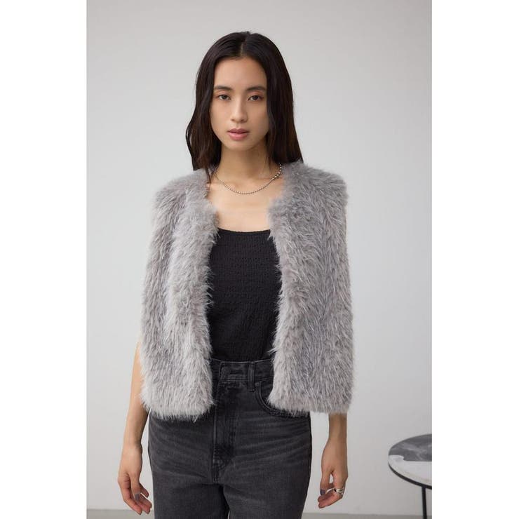 フェイクファ-ベスト[品番：AZLW0023783]｜AZUL BY MOUSSY（アズール 