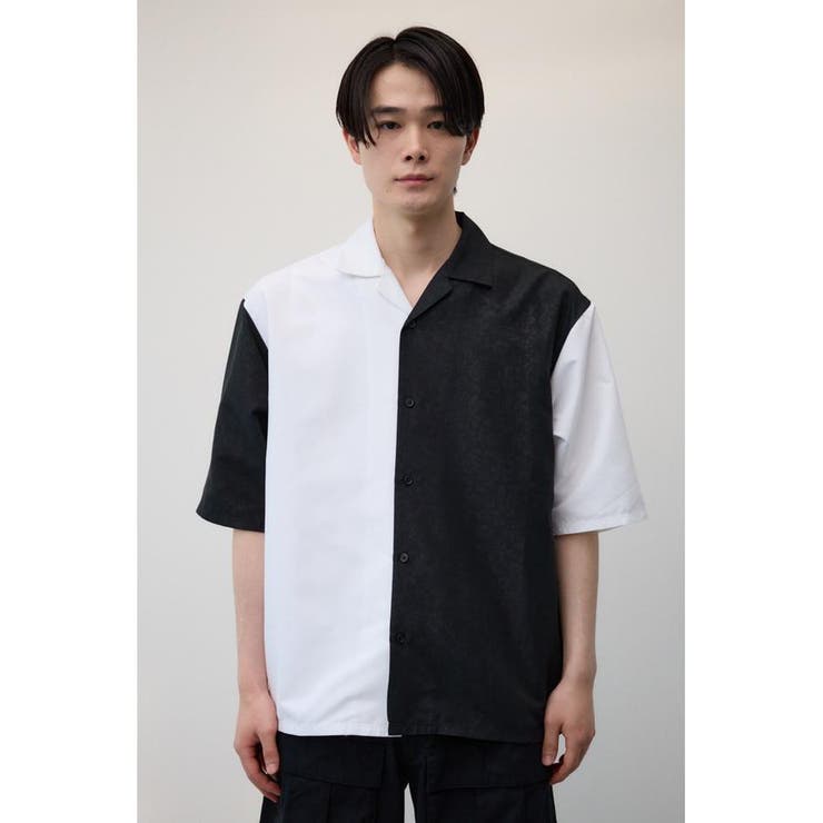 接触冷感フェイクスウェードバイカラーシャツ | AZUL BY MOUSSY | 詳細画像4 