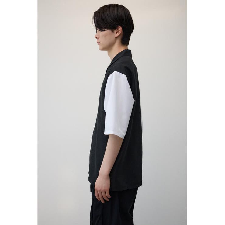 接触冷感フェイクスウェードバイカラーシャツ | AZUL BY MOUSSY | 詳細画像5 