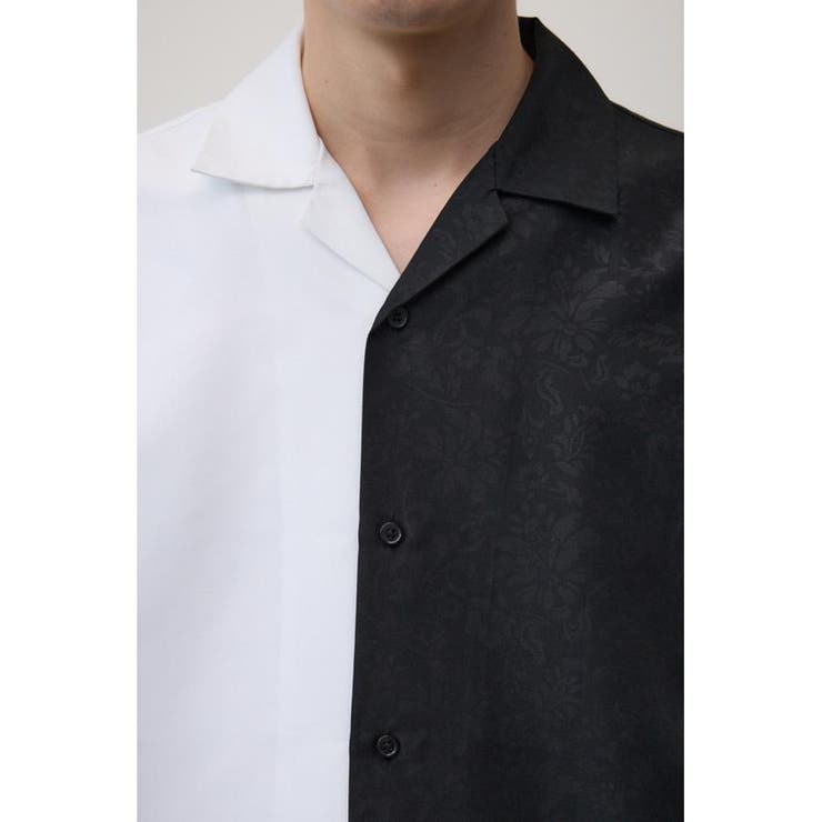 接触冷感フェイクスウェードバイカラーシャツ | AZUL BY MOUSSY | 詳細画像7 