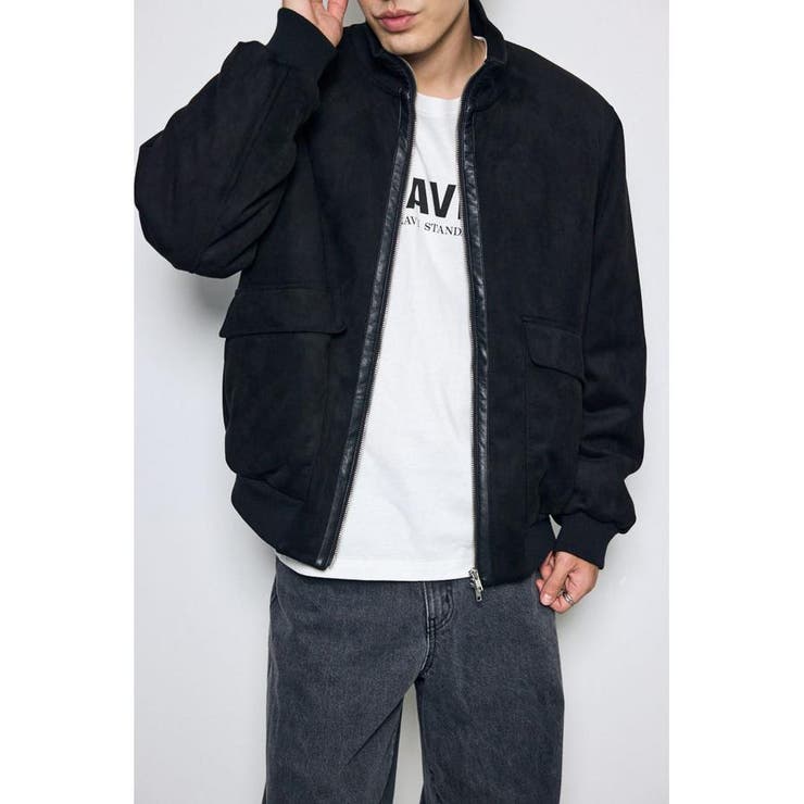 フェイクスエードリブブルゾン | AZUL BY MOUSSY | 詳細画像3 