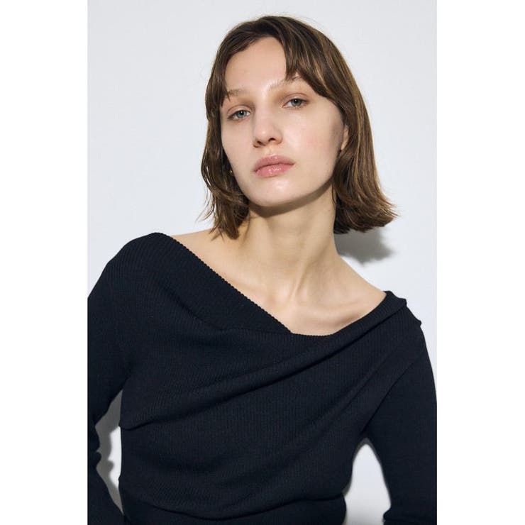 ドレープ長袖ニットトップス | AZUL BY MOUSSY | 詳細画像12 