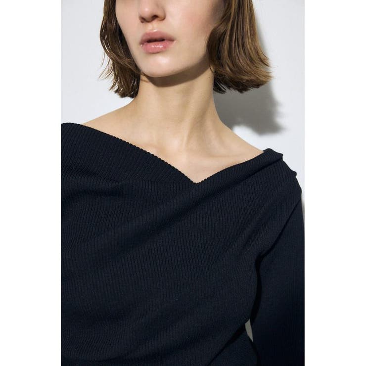 ドレープ長袖ニットトップス | AZUL BY MOUSSY | 詳細画像16 