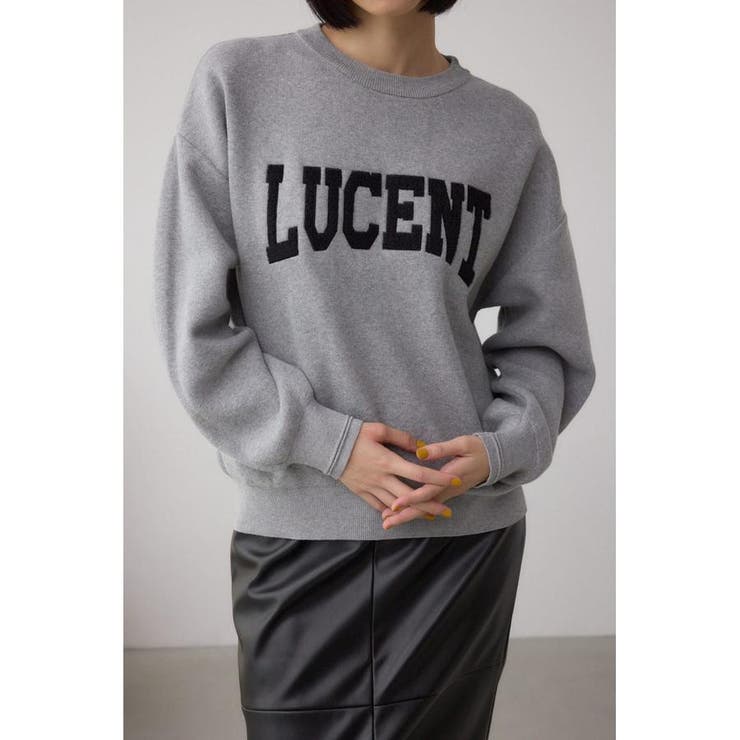 T.GRY | ロゴ刺繍ニットトップス | AZUL BY MOUSSY