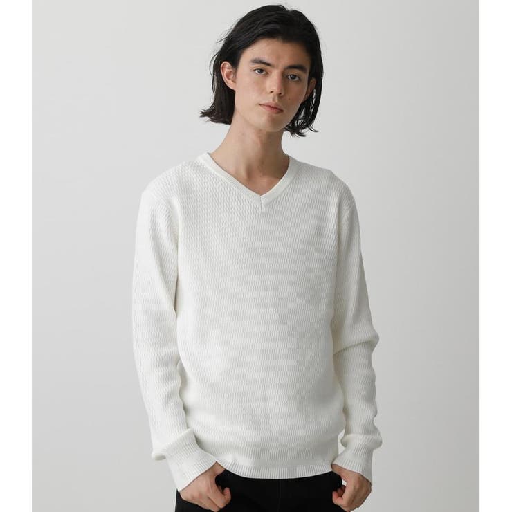 HONEYCOMB V／N KNIT[品番：AZLW0019276]｜AZUL BY MOUSSY（アズール