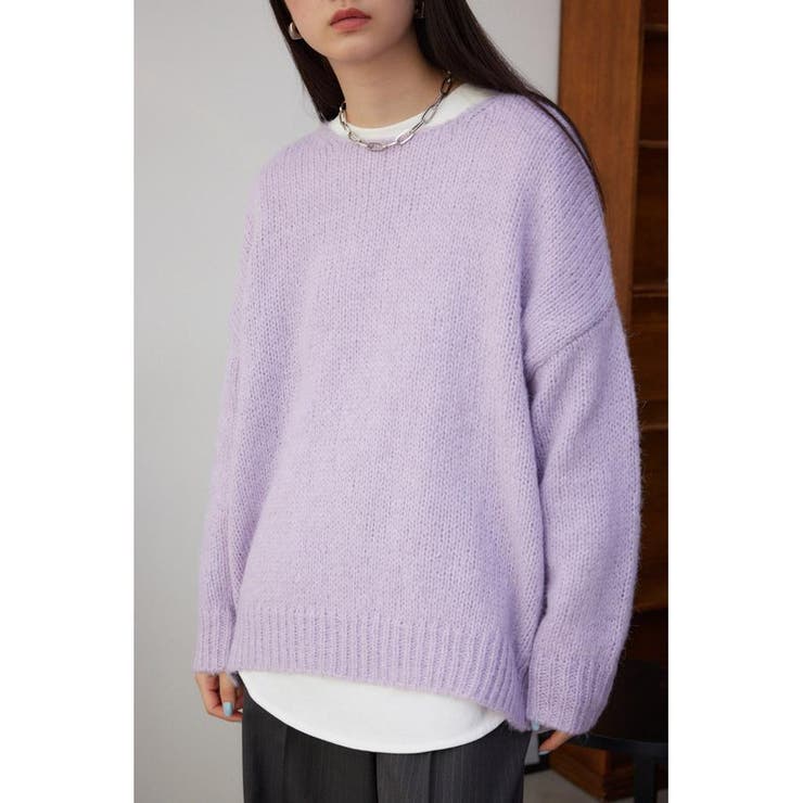 L/PUR1 | カラーニットプルオーバー | AZUL BY MOUSSY
