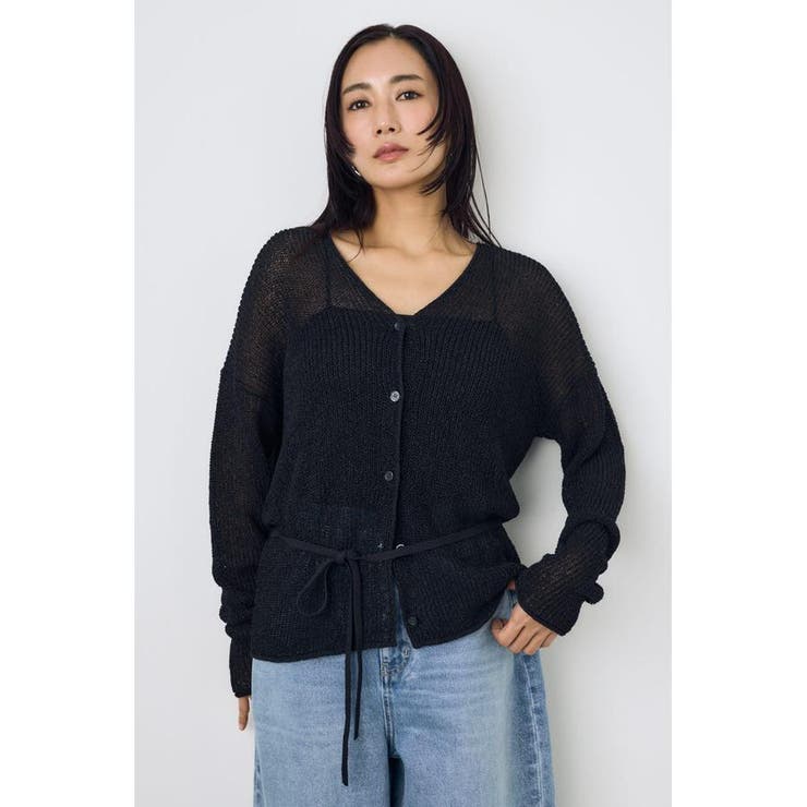 ドライタッチニットVネックカーディガン | AZUL BY MOUSSY | 詳細画像10 