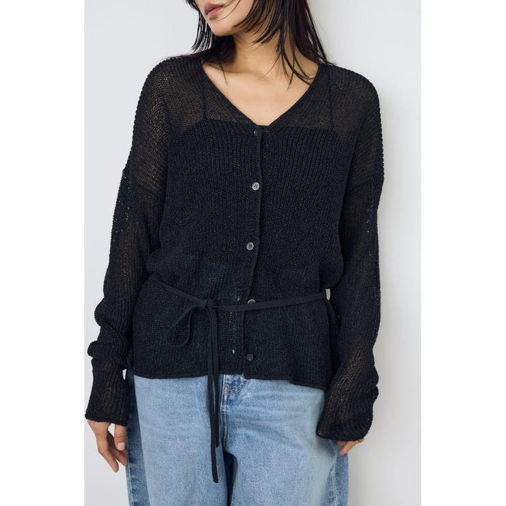 ドライタッチニットVネックカーディガン | AZUL BY MOUSSY | 詳細画像12 