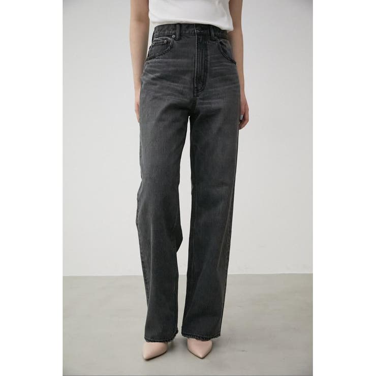 L/BLK1 | AZUL DENIM/ハイウエストワイドデニム | AZUL BY MOUSSY