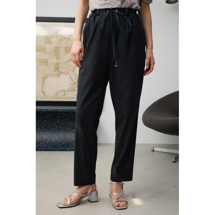 BLK | リネンミックスストレッチパンツ | AZUL BY MOUSSY