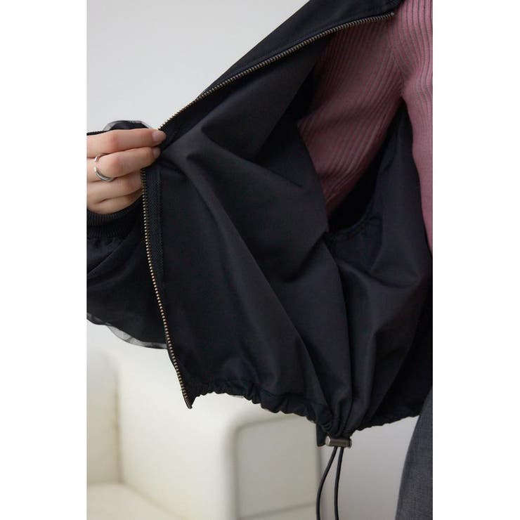 チュールドッキングブルゾン | AZUL BY MOUSSY | 詳細画像26 