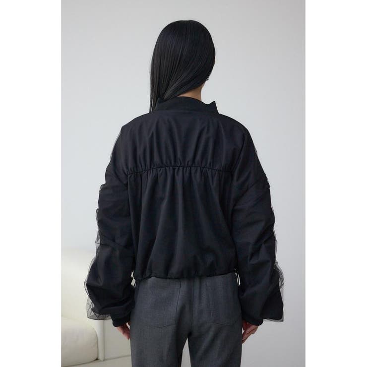 チュールドッキングブルゾン | AZUL BY MOUSSY | 詳細画像28 